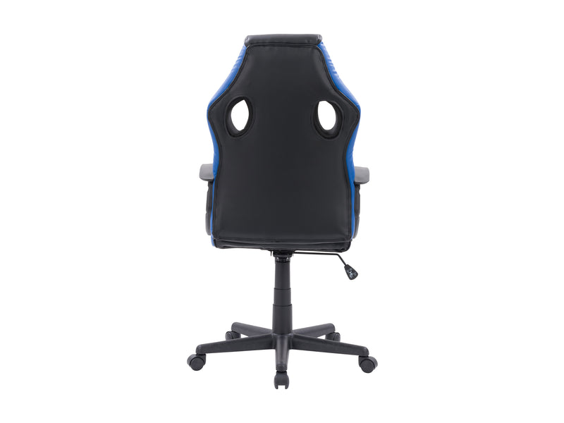 black and blue Gaming Chair with Wheels Mad Dog Collection product image by CorLiving