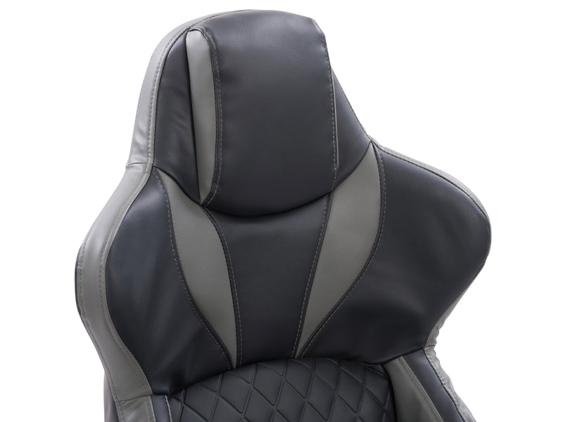 black and grey Gaming Reclining Chair Nightshade Collection detail image by CorLiving