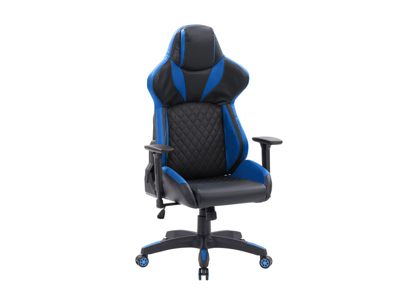 black and blue Gaming Reclining Chair Nightshade Collection product image by CorLiving