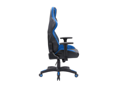 black and blue Gaming Reclining Chair Nightshade Collection product image by CorLiving#color_black-and-blue