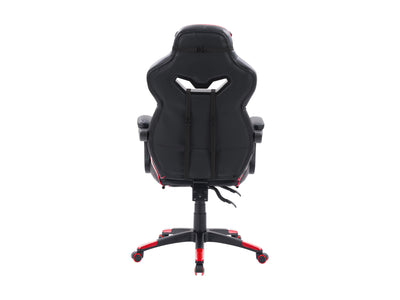 black and red Gaming Chair with Footrest Doom Collection product image by CorLiving#color_black-and-red