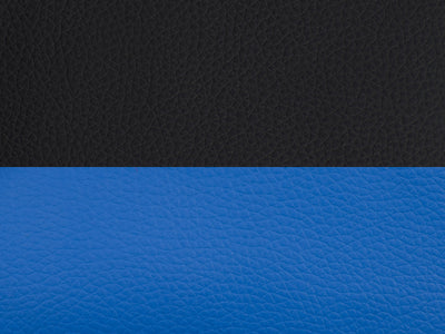 black and blue Gaming Chair with Footrest Doom Collection detail image by CorLiving#color_black-and-blue