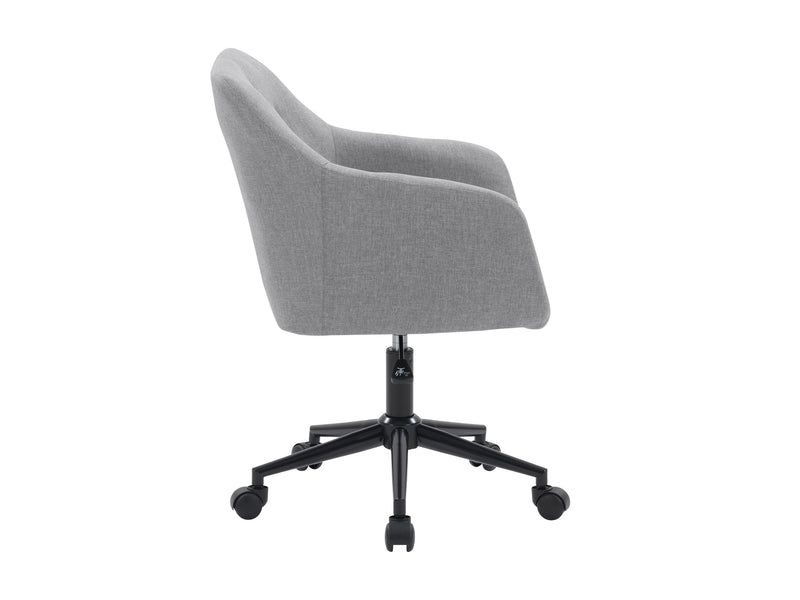 light grey Task Chair with Arms Natasha Collection product image by CorLiving