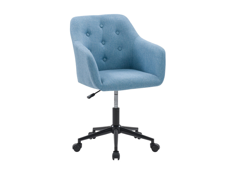 light blue Task Chair with Arms Natasha Collection product image by CorLiving