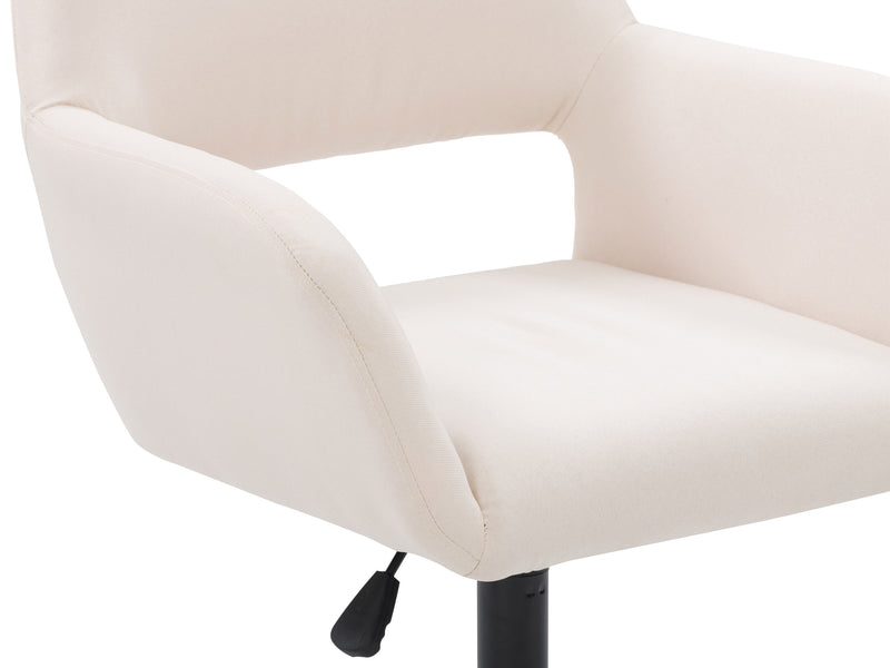 off white Task Chair with Open Back Valerie Collection detail image by CorLiving