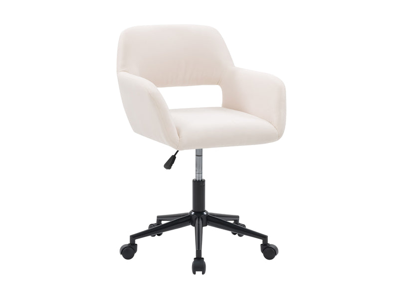 off white Task Chair with Open Back Valerie Collection product image by CorLiving