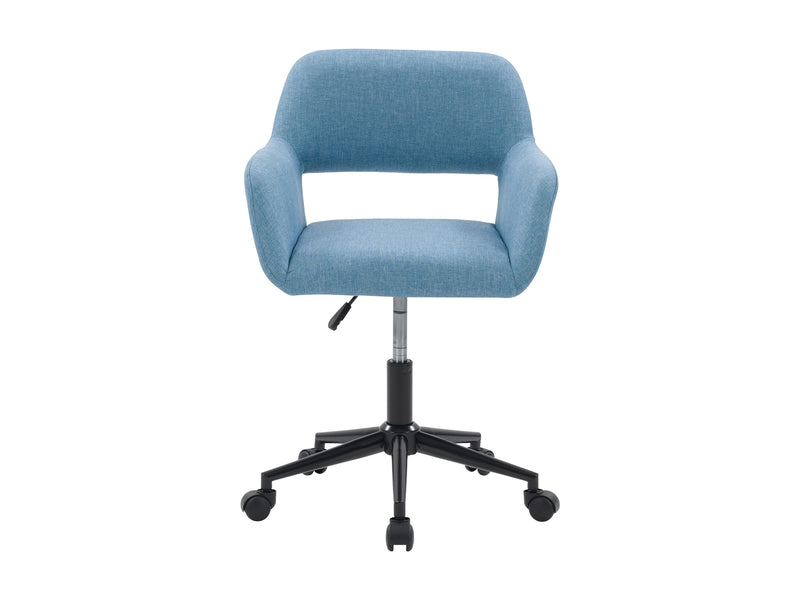 light blue Task Chair with Open Back Valerie Collection product image by CorLiving