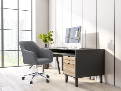 grey Task Chair with Arms Marlowe Collection lifestyle scene by CorLiving#color_grey