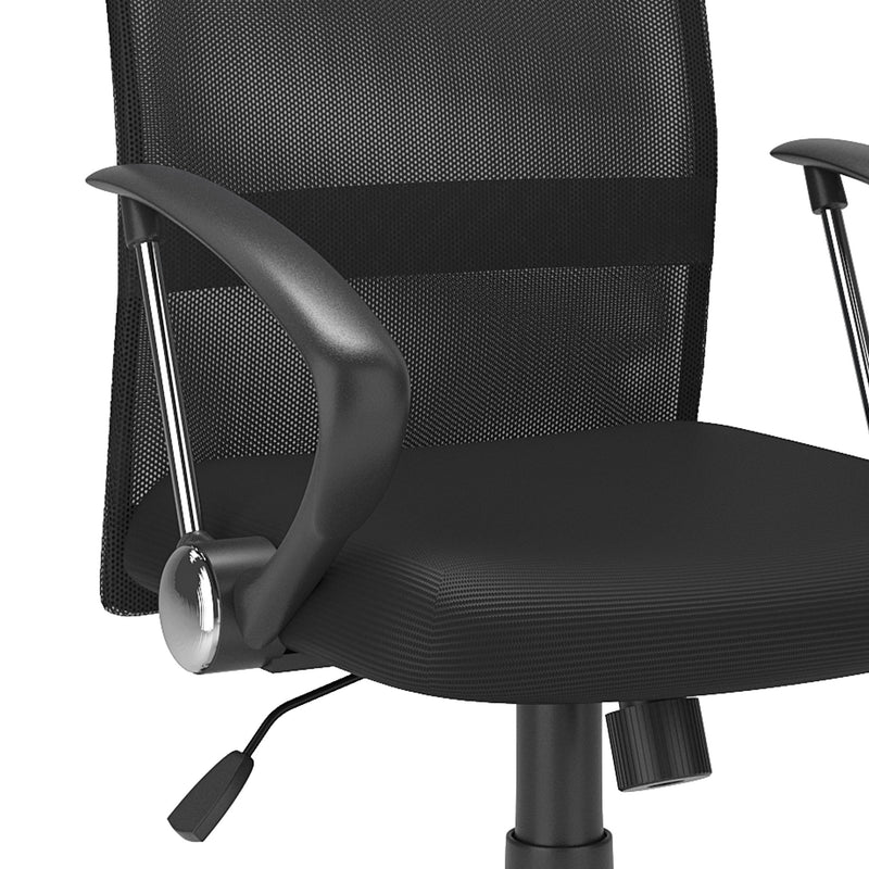 black Fabric Office Chair Harper Collection detail image by CorLiving