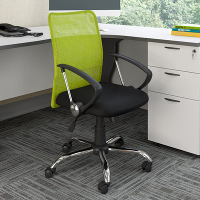 lime green Fabric Office Chair Harper Collection lifestyle scene by CorLiving#color_lime-green