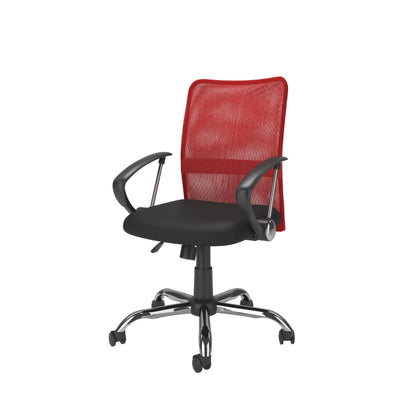 red Fabric Office Chair Harper Collection product image by CorLiving#color_red