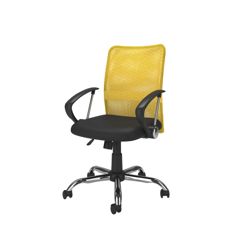 yellow Fabric Office Chair Harper Collection product image by CorLiving