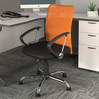 orange Fabric Office Chair Harper Collection lifestyle scene by CorLiving#color_orange