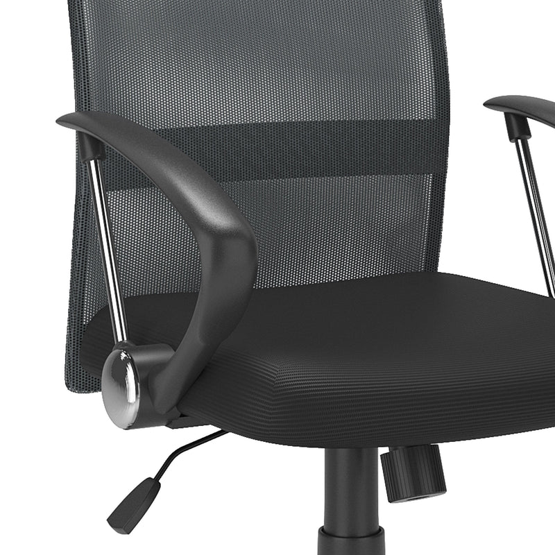 dark grey Fabric Office Chair Harper Collection detail image by CorLiving