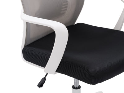 grey and black High Back Office Chair Ashton Collection detail image by CorLiving#color_grey-and-black