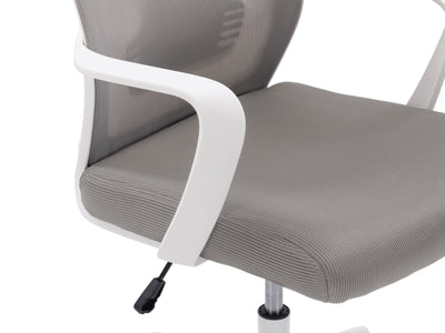 grey High Back Office Chair Ashton Collection detail image by CorLiving#color_grey