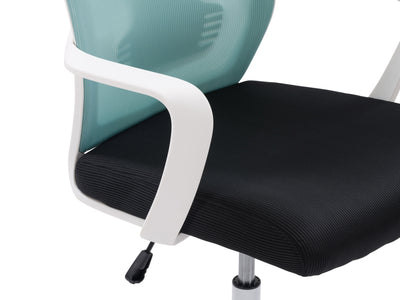 teal and black High Back Office Chair Ashton Collection detail image by CorLiving#color_teal-and-black