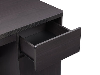 black brown Desk with Cabinet Kingston Collection detail image by CorLiving#color_black-brown