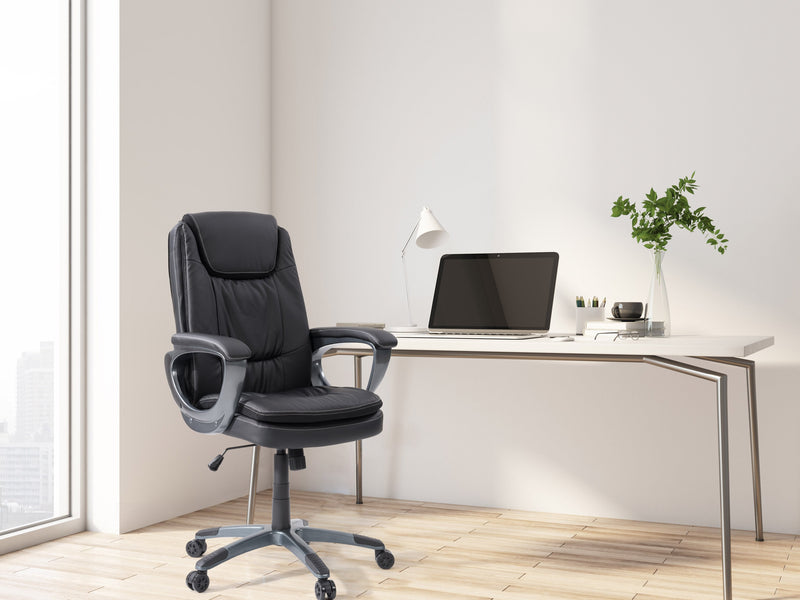 black Office Chair Carson Collection lifestyle scene by CorLiving