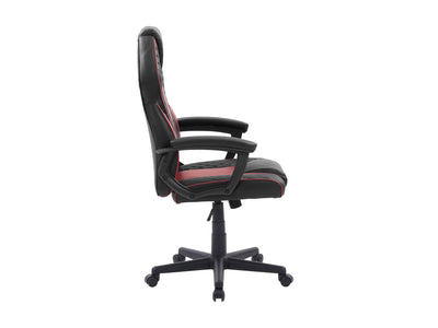 red and black Ergonomic Gaming Chair Thrasher Collection product image by CorLiving#color_red-and-black