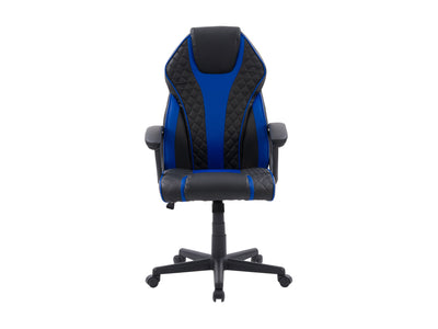 blue and black Ergonomic Gaming Chair Thrasher Collection product image by CorLiving#color_blue-and-black
