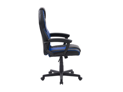 blue and black Ergonomic Gaming Chair Thrasher Collection product image by CorLiving#color_blue-and-black