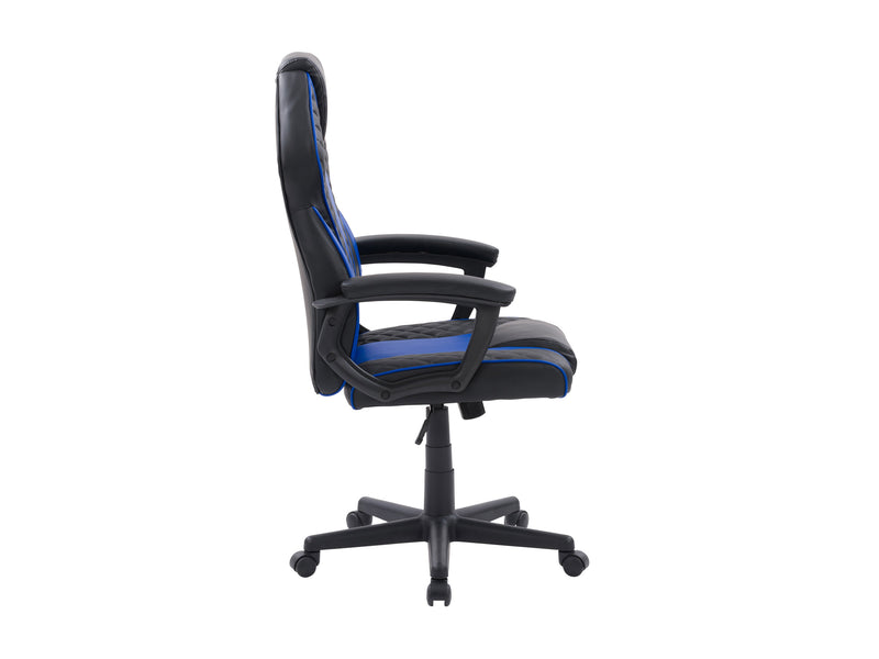 blue and black Ergonomic Gaming Chair Thrasher Collection product image by CorLiving