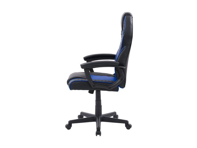 blue and black Ergonomic Gaming Chair Thrasher Collection product image by CorLiving