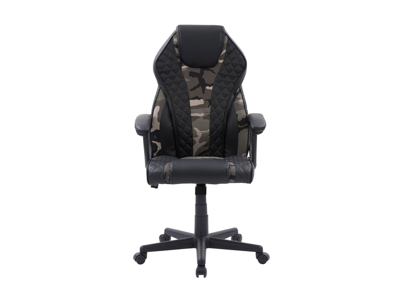 camo and black Ergonomic Gaming Chair Thrasher Collection product image by CorLiving