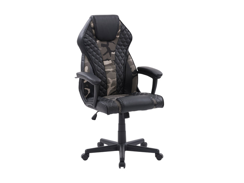 camo and black Ergonomic Gaming Chair Thrasher Collection product image by CorLiving