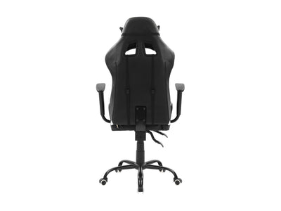 white and black Recliner Gaming Chair Predator Collection product image by CorLiving#color_white-and-black