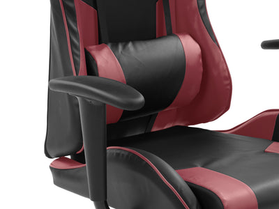 red and black Recliner Gaming Chair Predator Collection detail image by CorLiving#color_red-and-black