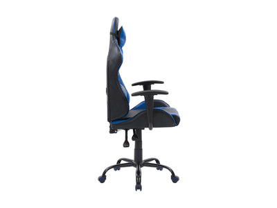 blue and black Recliner Gaming Chair Predator Collection product image by CorLiving#color_blue-and-black