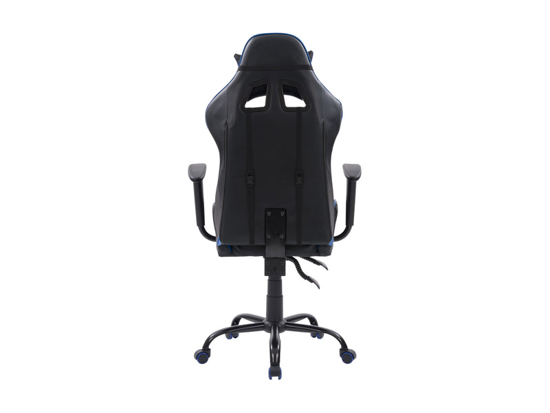 blue and black Recliner Gaming Chair Predator Collection product image by CorLiving