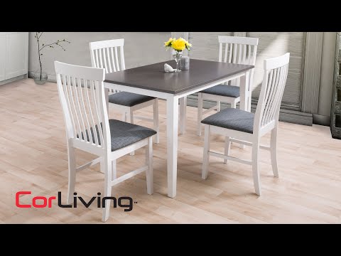 Grey and White Dining Set, 5pc